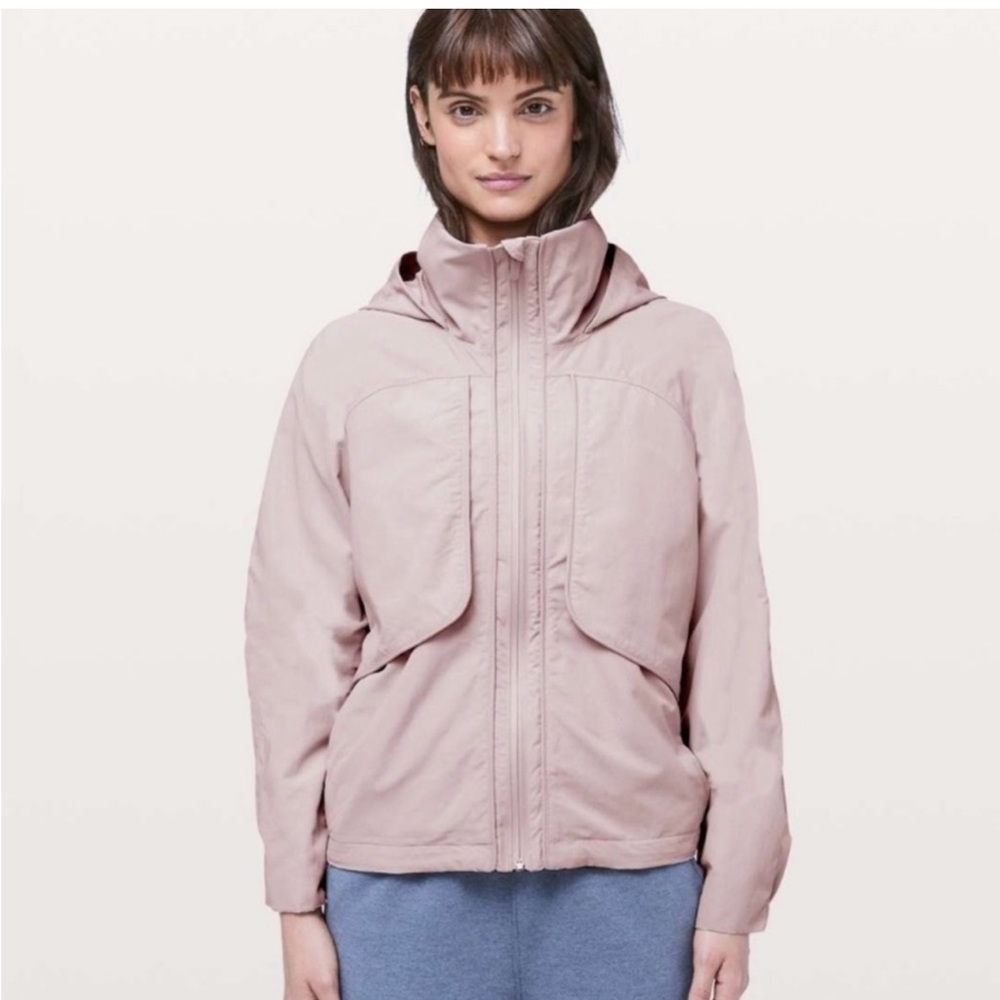 Lululemon Always Effortless Pink Bliss High Neck Jacket Womens 8
